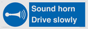 sound-horn-drive-slowly-warehousing-and-delivery-sign~